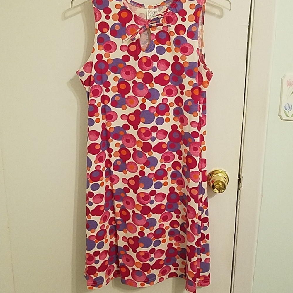 Circular pattern cotton dress